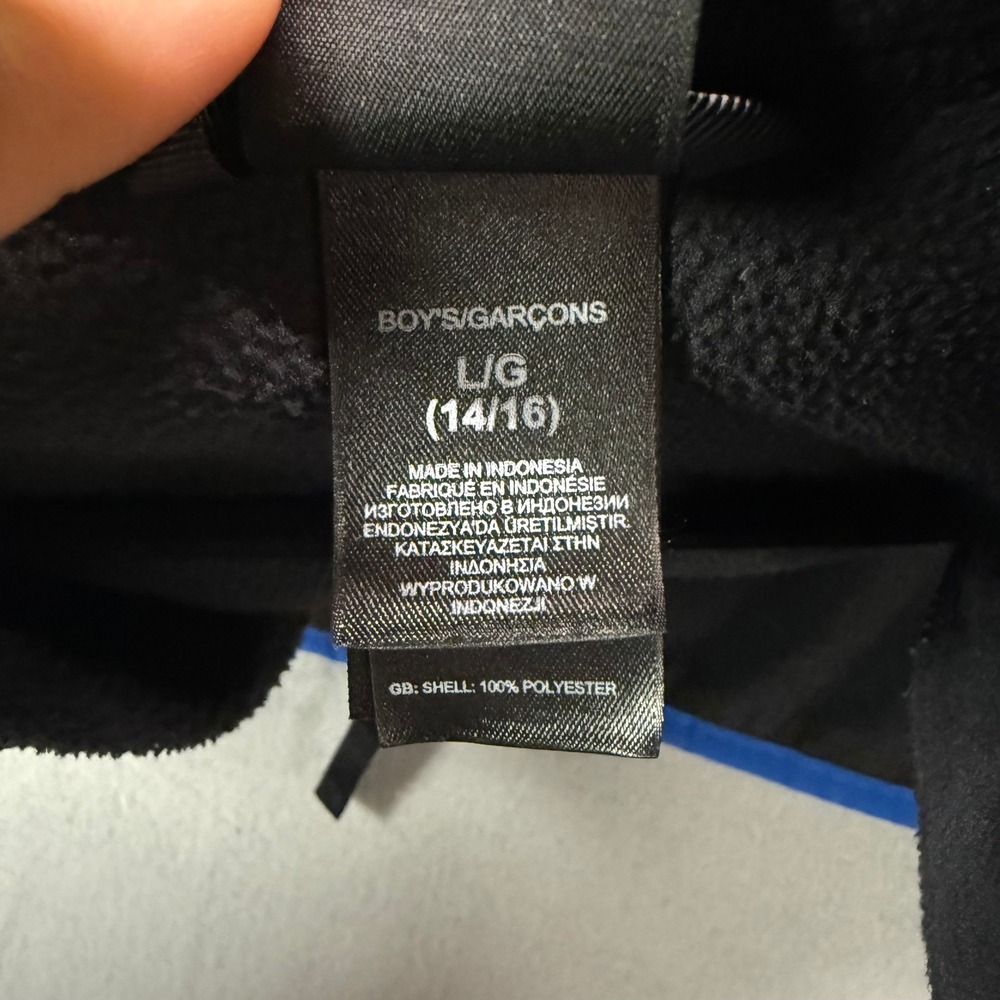 The North Face Boys Fleece Jacket Black Full Zip Size L 14 16 - Picture 5 of 9